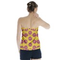 Fantasy Fauna Floral In Sweet Yellow Strapless Top View2