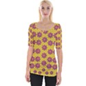 Fantasy Fauna Floral In Sweet Yellow Wide Neckline Tee View1