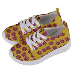 Fantasy Fauna Floral In Sweet Yellow Kids  Lightweight Sports Shoes by pepitasart