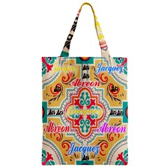 Floral Zipper Classic Tote Bag by ABjCompany