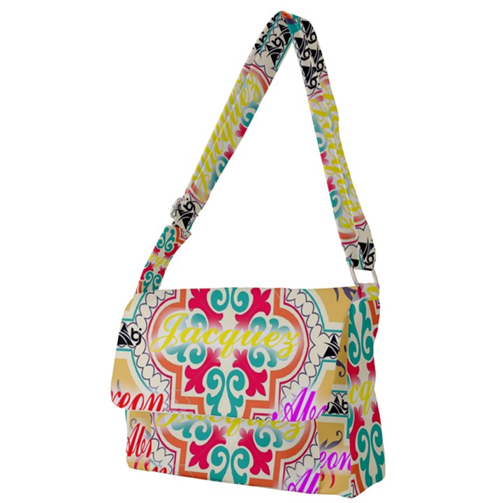 Floral Full Print Messenger Bag