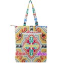 Floral Double Zip Up Tote Bag View2