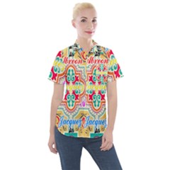 Floral Women s Short Sleeve Pocket Shirt