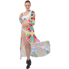 Floral Maxi Chiffon Beach Wrap