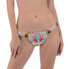 Floral Ring Detail Bikini Bottom