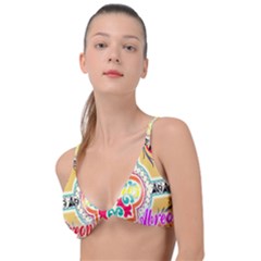 Floral Knot Up Bikini Top