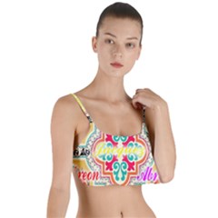 Floral Layered Top Bikini Top 