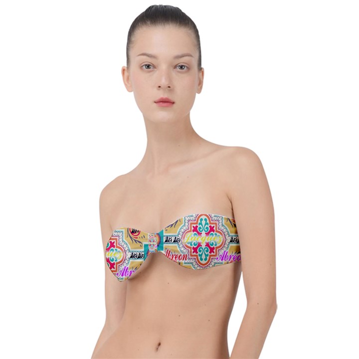 Floral Classic Bandeau Bikini Top 