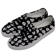 Cute Kawaii Ghost Pattern Men s Classic Low Top Sneakers by Valentinaart