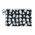 Cute Kawaii Ghost pattern Canvas Cosmetic Bag (Large) View1