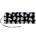 Cute Kawaii Ghost pattern Roll Up Canvas Pencil Holder (S) View1