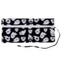 Cute Kawaii Ghost pattern Roll Up Canvas Pencil Holder (S) View2