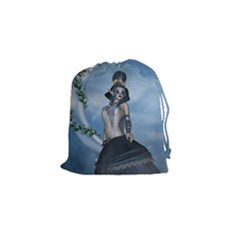 Wonderful Fantasy Women Drawstring Pouch (small) by FantasyWorld7