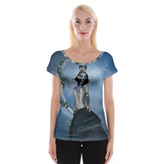 Wonderful Fantasy Women Cap Sleeve Top by FantasyWorld7