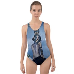 Wonderful Fantasy Women Cut-out Back One Piece Swimsuit by FantasyWorld7