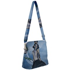 Wonderful Fantasy Women Zipper Messenger Bag by FantasyWorld7