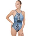 Wonderful Fantasy Women High Neck One Piece Swimsuit View1