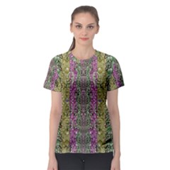 Leaves Contemplative In Pearls Free From Disturbance Women s Sport Mesh Tee