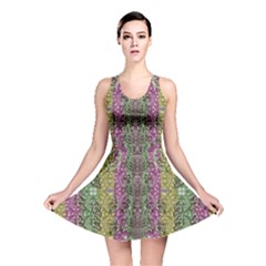 Leaves Contemplative In Pearls Free From Disturbance Reversible Skater Dress by pepitasart