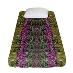 Leaves Contemplative In Pearls Free From Disturbance Fitted Sheet (single Size) by pepitasart