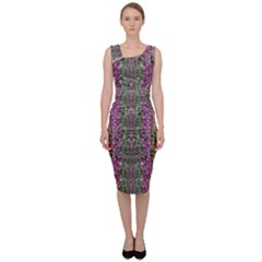 Leaves Contemplative In Pearls Free From Disturbance Sleeveless Pencil Dress by pepitasart