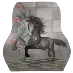 Wonderful Black And White Horse Car Seat Back Cushion 