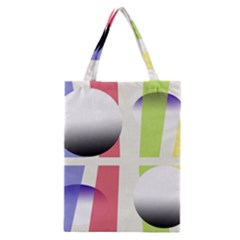 Retro Sphreres And Lines Classic Tote Bag by snowwhitegirl