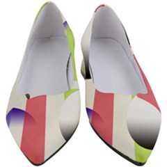 Retro Sphreres And Lines Women s Block Heels 