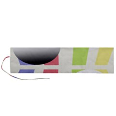 Retro Sphreres And Lines Roll Up Canvas Pencil Holder (l)