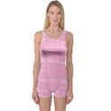 Pink Ribbon One Piece Boyleg Swimsuit View1