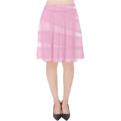 Pink Ribbon Velvet High Waist Skirt by snowwhitegirl