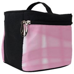 Pink Ribbon Make Up Travel Bag (big) by snowwhitegirl