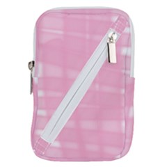 Pink Ribbon Belt Pouch Bag (large)