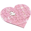 Pink Ribbon Wooden Puzzle Heart View3