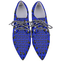 Daisy Royal Blue Women s Pointed Oxford Shoes by snowwhitegirl