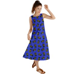 Daisy Royal Blue Summer Maxi Dress