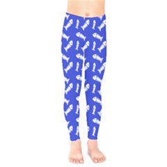 Fish Royal Blue Kids  Leggings by snowwhitegirl