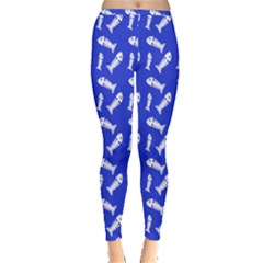 Fish Royal Blue Inside Out Leggings by snowwhitegirl