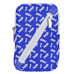 Fish Royal Blue Belt Pouch Bag (large)