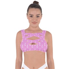 Skeleton Pink Bandaged Up Bikini Top by snowwhitegirl