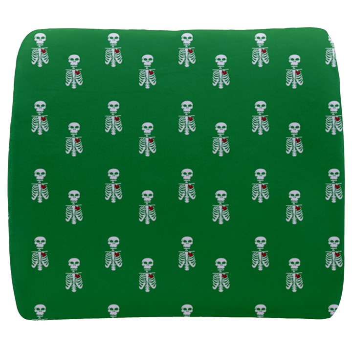 Skeleton Green Background Back Support Cushion