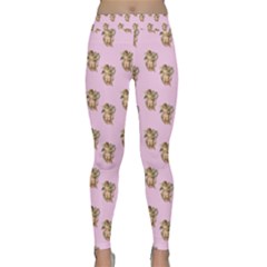 Angel Cherub Pink Classic Yoga Leggings by snowwhitegirl