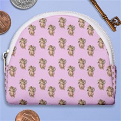 Angel Cherub Pink Horseshoe Style Canvas Pouch by snowwhitegirl