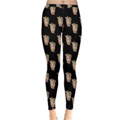 Angel Cherub Black Inside Out Leggings by snowwhitegirl