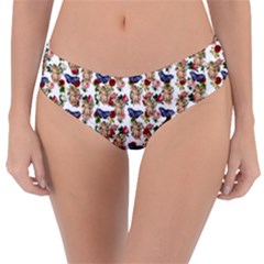 Angel Cherub Butterflies White Reversible Classic Bikini Bottoms by snowwhitegirl