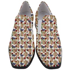 Angel Cherub Butterflies White Women Slip On Heel Loafers by snowwhitegirl