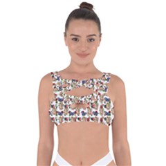 Angel Cherub Butterflies White Bandaged Up Bikini Top by snowwhitegirl