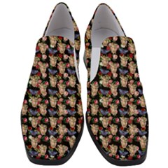 Angel Cherub Butterflies Black Women Slip On Heel Loafers by snowwhitegirl