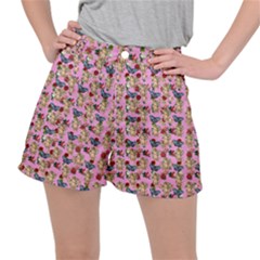 Angel Cherub Butterflies Pink Ripstop Shorts by snowwhitegirl