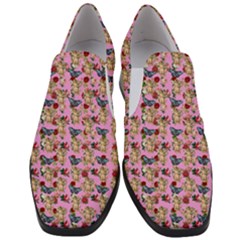 Angel Cherub Butterflies Pink Women Slip On Heel Loafers by snowwhitegirl